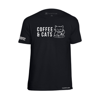 PLAYERA MANADA MORTAL - COFFEE & CATS